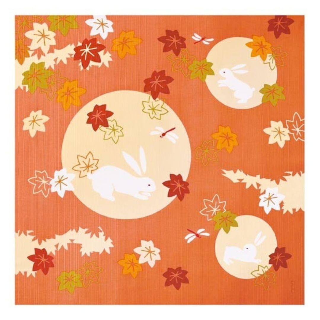 Furoshiki Japanse knoopdoek Autumn Rabbit 50cm