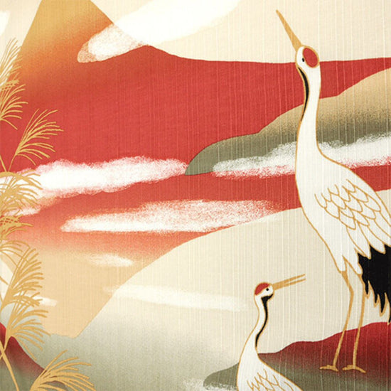 Furoshiki Japanse knoopdoek 50cm kraanvogel