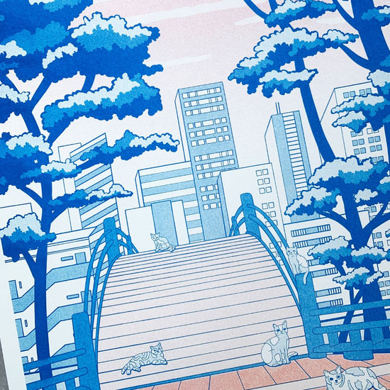 Ano A3 Riso Print Neko no Hashi