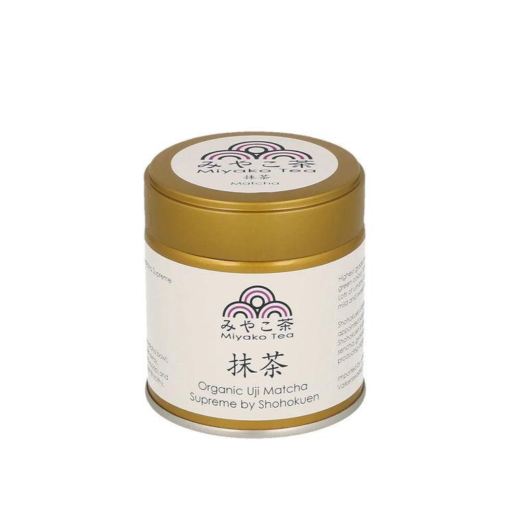 Ceremoniële matcha uit Uji. Van groene thee blaadjes met de hand geplukt.