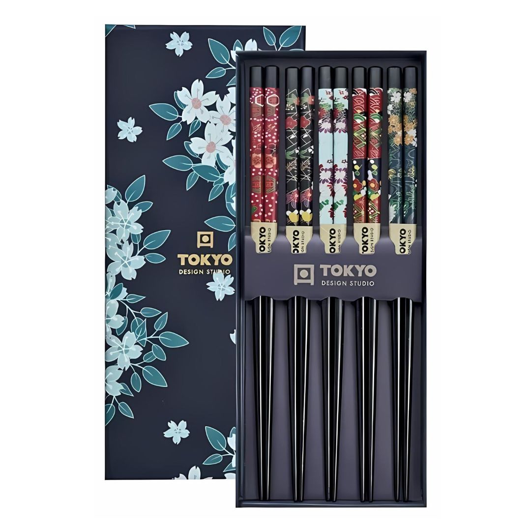 Eetstokjes Cadeau-set Kersenbloesem Blauw