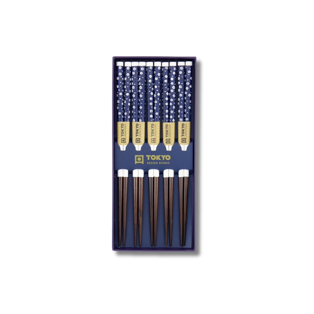 Japanse eetstokjes set Ume Wit