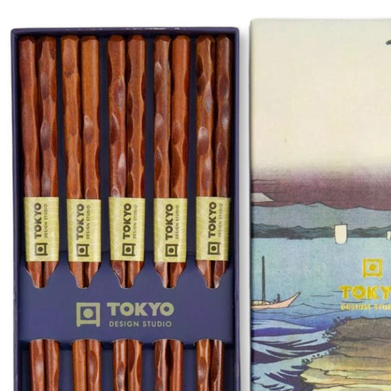 Japanse Eetstokjes Cadeau-set Bamboe Gedraaid