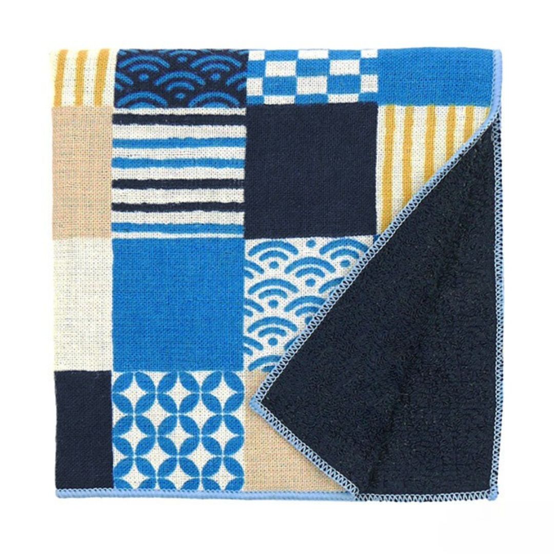Hankachi Japans handdoekje Blauw
