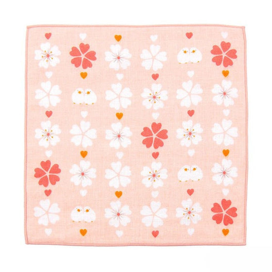 Hankachi Japans handdoekje Sakura Birds