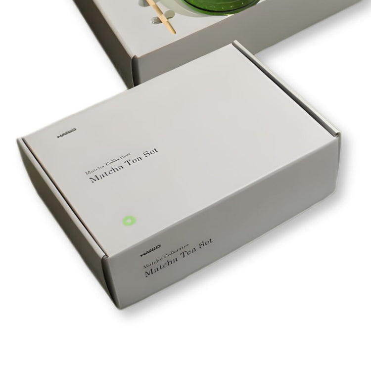 HARIO matcha thee set met glazen kom en bamboe klopper