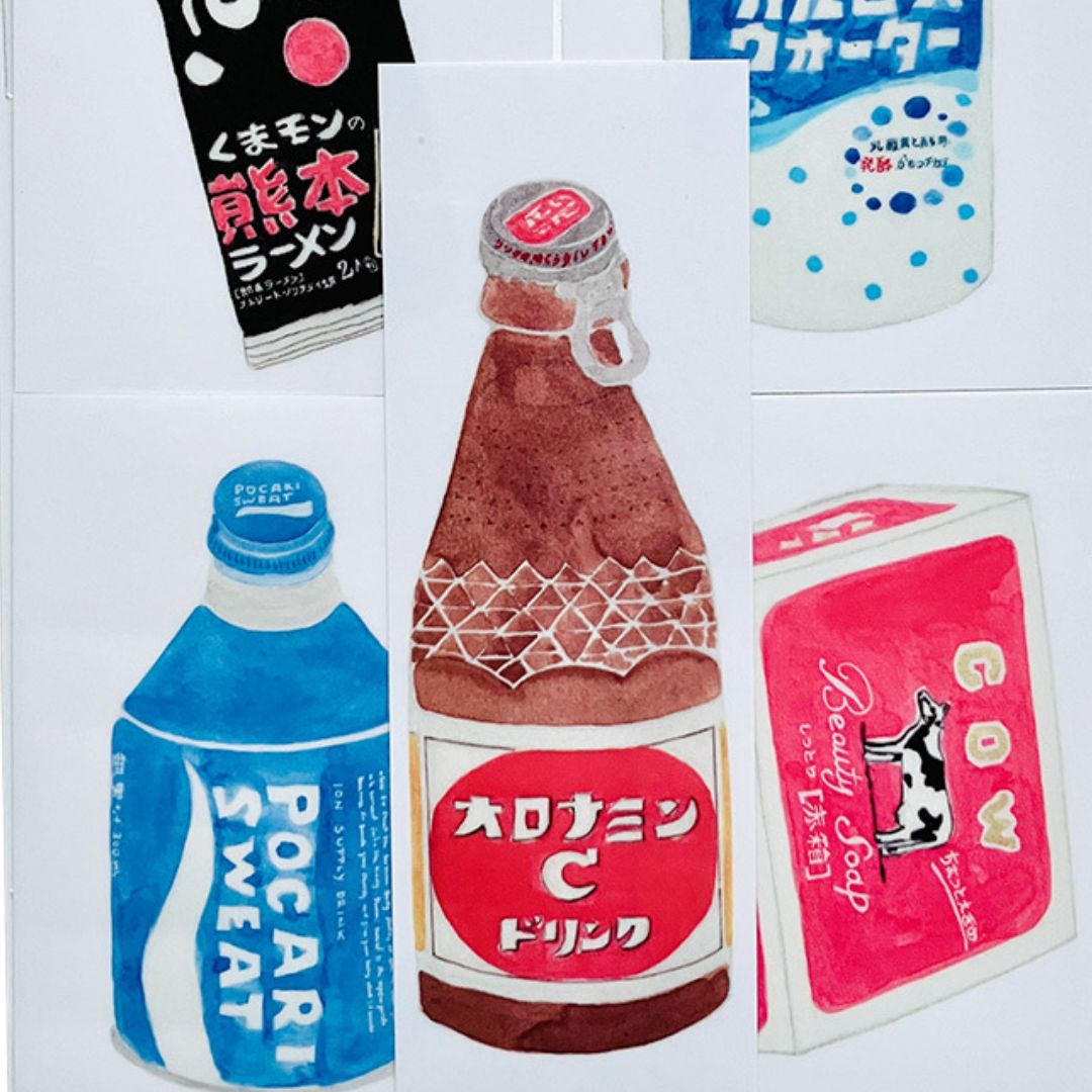 Japan Stickers Red- Melina Pecharki