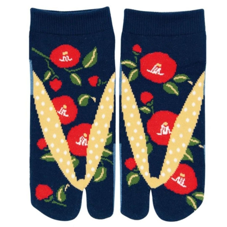 Japanse tabi sokken Camelia