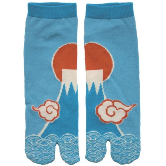 Japanse tabi sokken Fuji Blue mt 40-44