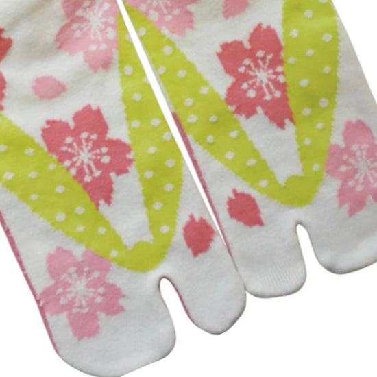 Japanse tabi sokken Sakura White mt 37-39