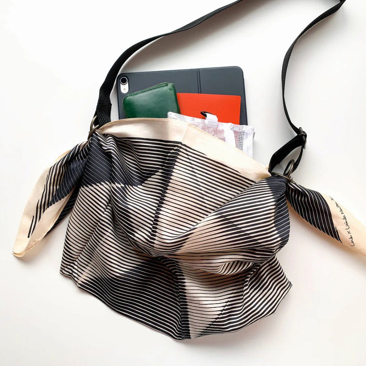 Furoshiki folded paper black by Link Collective