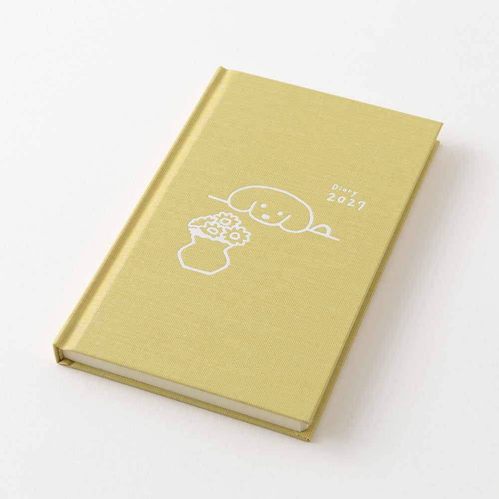Midori Book Style Diary Dog Yellow B6 2027