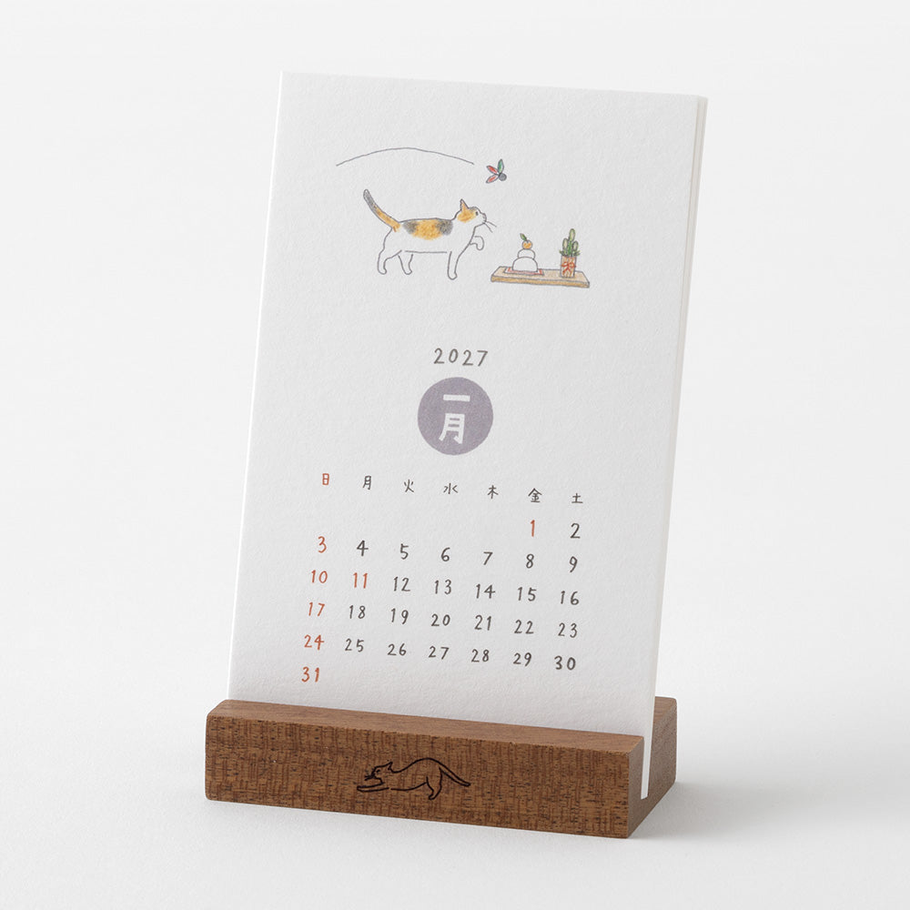 Midori Stand Kalender 2027 Cats
