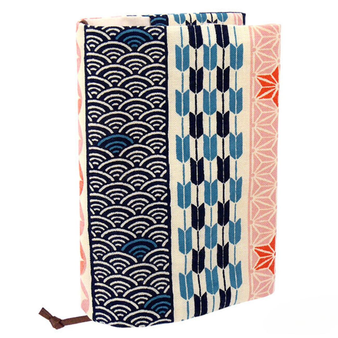 Notebook omslag A6 katoen - stripes