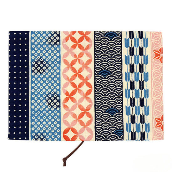 Notebook omslag A6 katoen - stripes