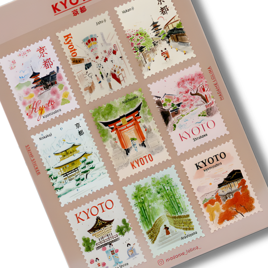 Kyoto Poststamp Stickers - L&