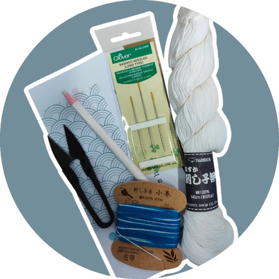 Sashiko DIY set een creatief cadeau voor jezelf of iemand anders.