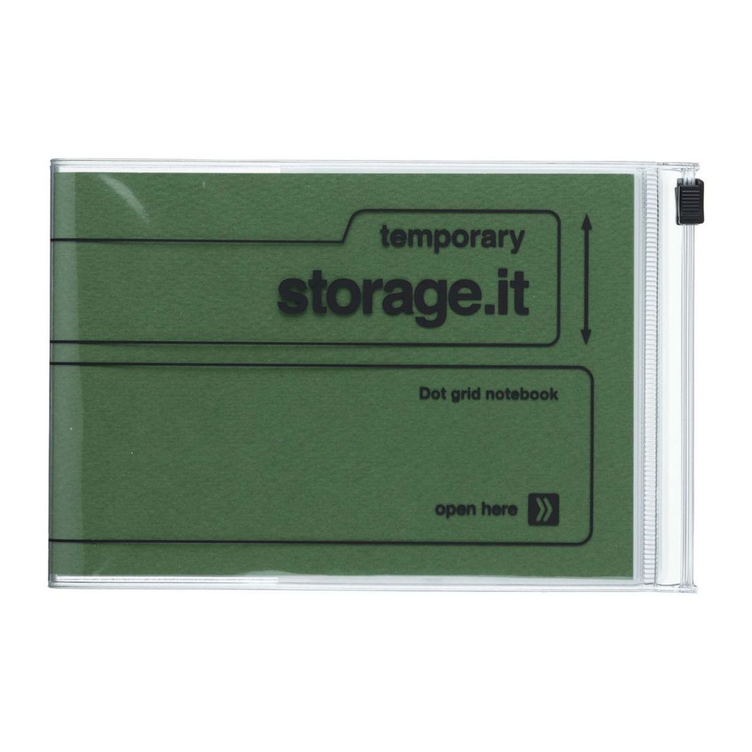Storage.it notebook A6 groen