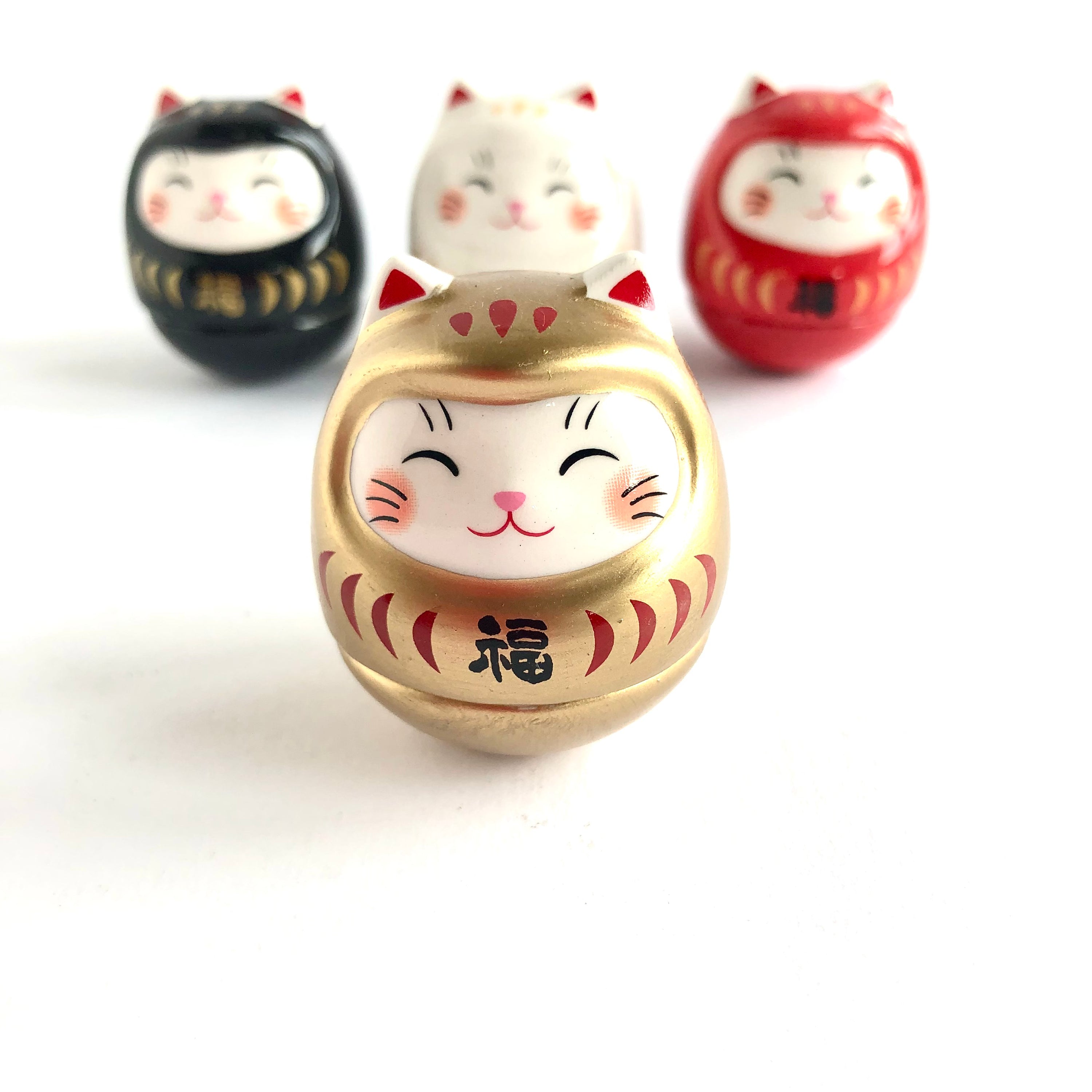 Maneki Neko Daruma gelukspoppetje