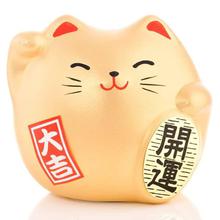Maneki neko gelukskat goud