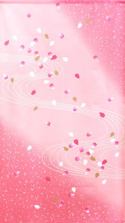 Nōren Japans gordijn sakura in water