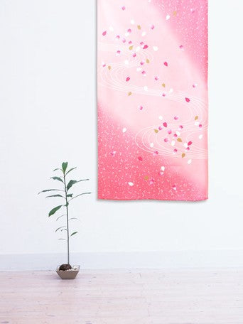 Nōren Japans gordijn sakura in water