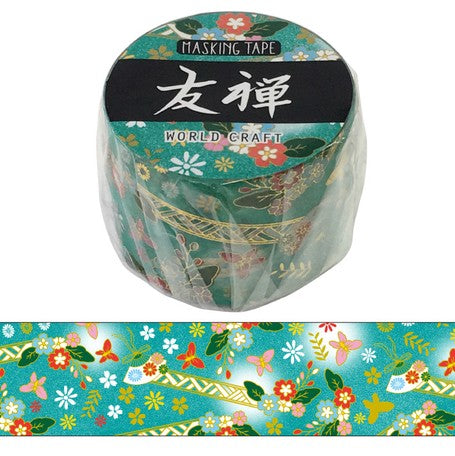 washi tape breed aqua vlinders