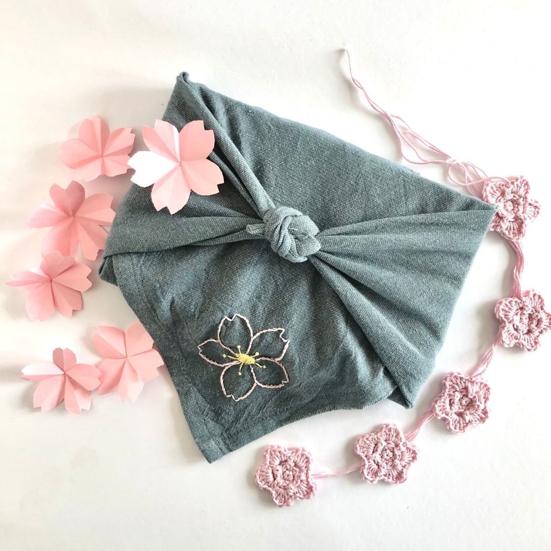 Sakura DIY zelf kersenbloesems maken van papier of met naald en draad