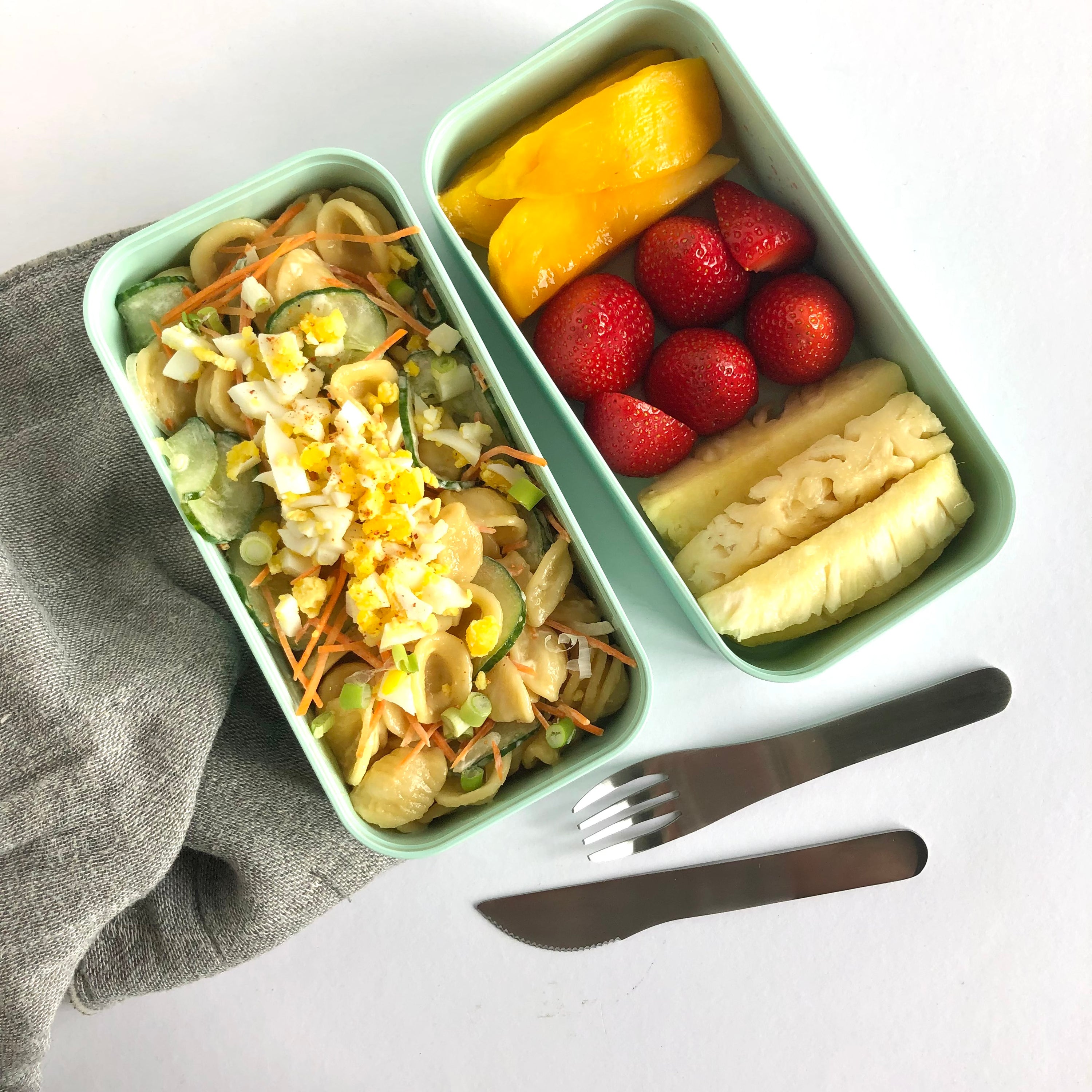 bentobox recept Japanse pastasalade