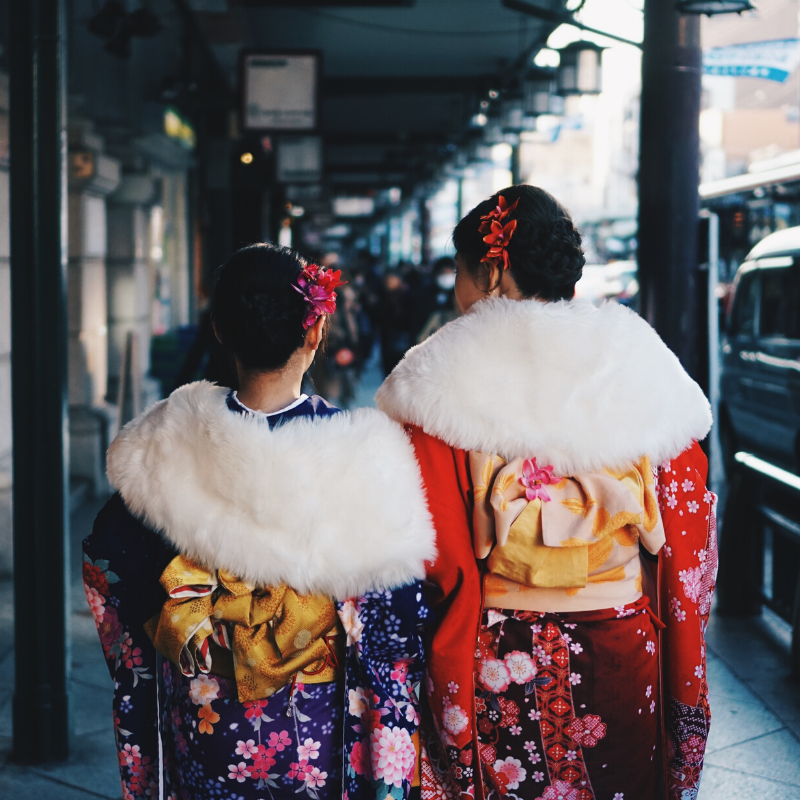 Kimono uit de kast voor Seijin-no-hi