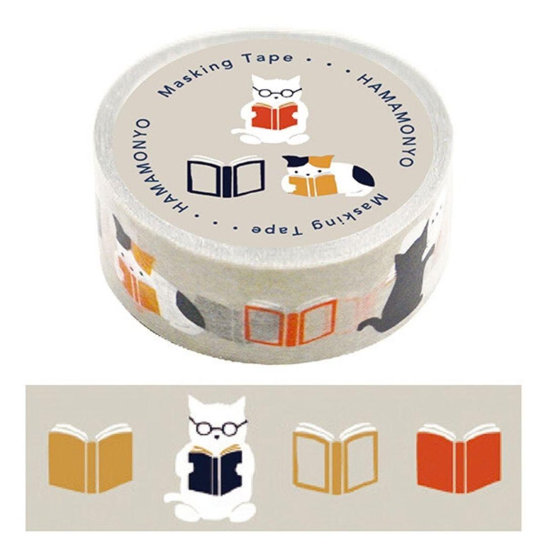 Japanse Washi Tape - Reading Cat