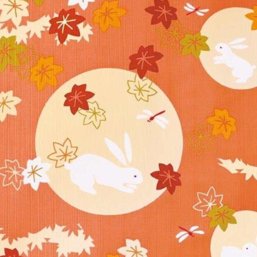 Furoshiki Japanse knoopdoek Autumn Rabbit 50cm
