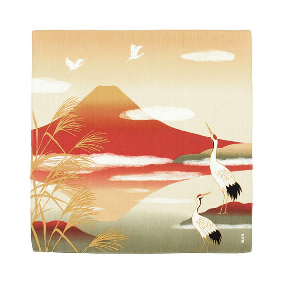 Furoshiki Japanse knoopdoek 50cm kraanvogel