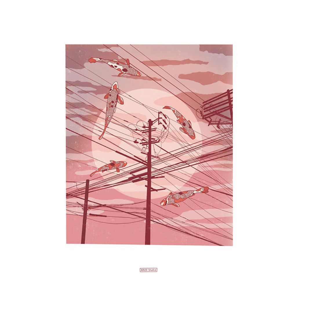 Ano A3 Print Koi