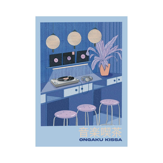 Ano A3 Print Ongaku Kissa Blue