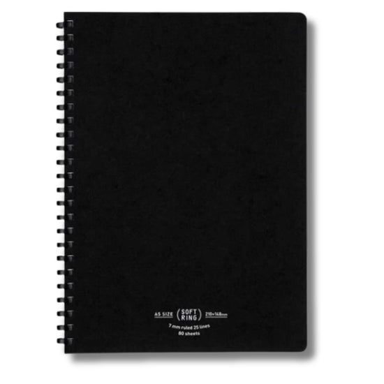 Kokuyo Softring Notebook A5 Black