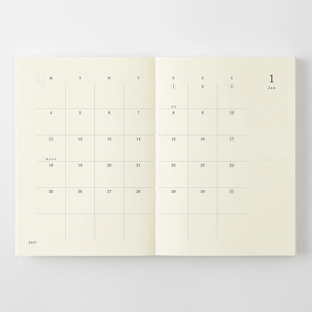 MD Notebook Diary 2027 A6