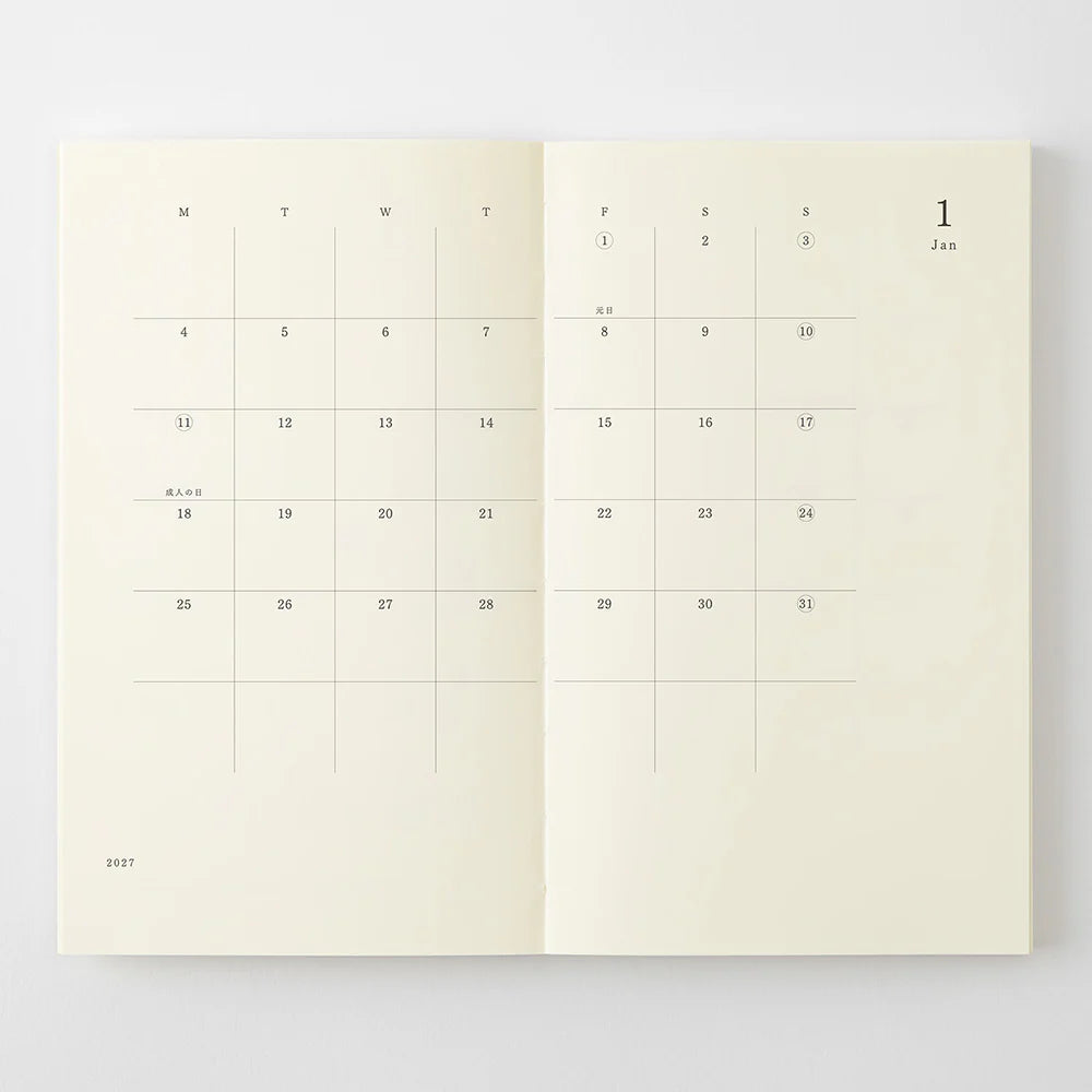 MD Notebook Diary 2027 B6 slim