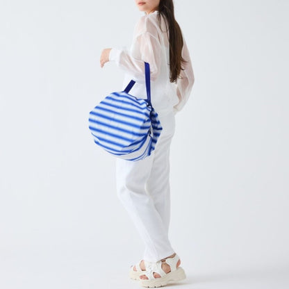 Shupatto Foldable Bag Highlight Blue – opvouwbare tas M (15L) van polyester
