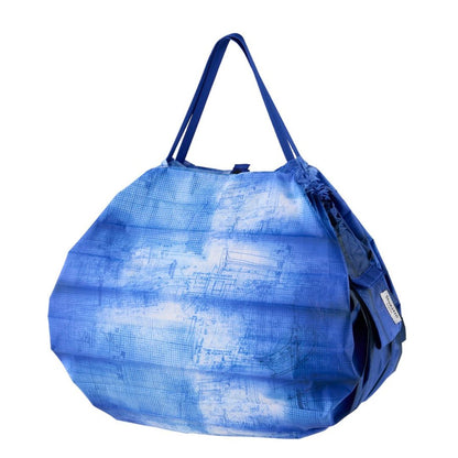 Shupatto Foldable Bag Inception Blue – opvouwbare tas M (15L) van polyester