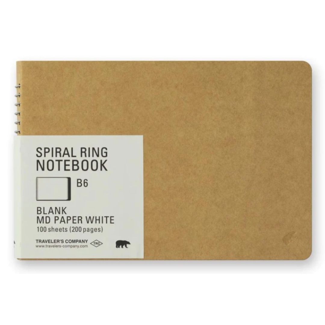 TRC spiral ring notebook B6 white