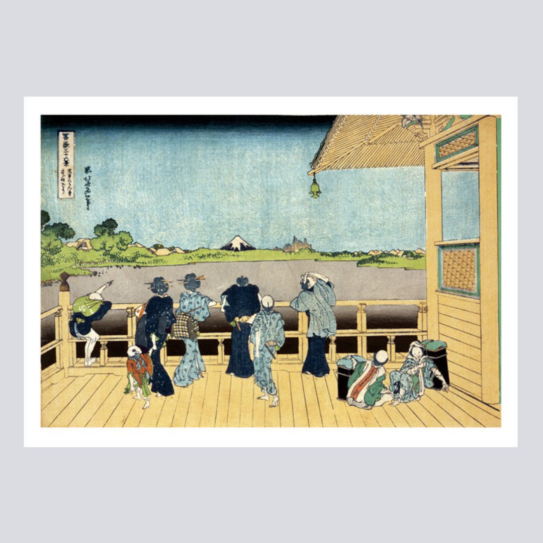 he Great Wave off Kanagawa – Hokusai postcard set Japanse prenten