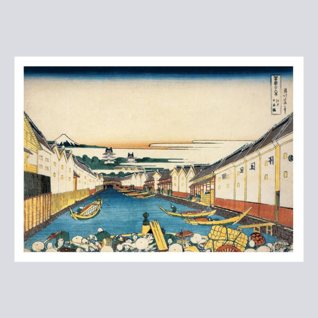 Japanse kunst cadeau – postcard book Hokusai 36 Views of Mount Fuji