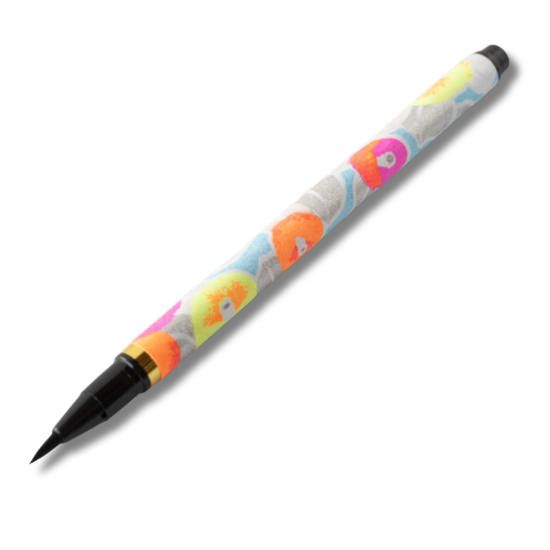 Japanse kalligrafie of handlettering met de fude pen