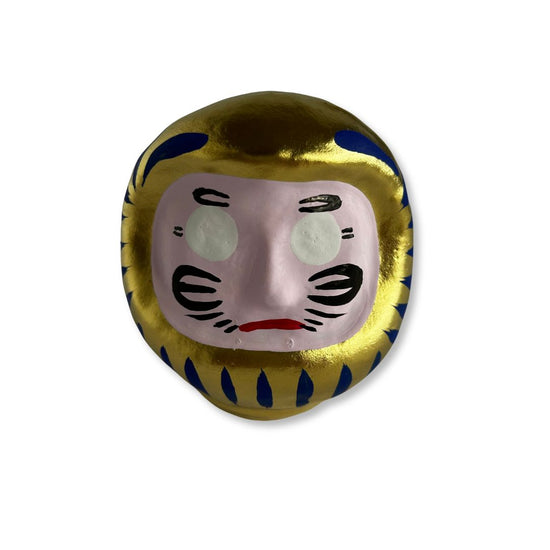 Daruma Gelukspoppetje Goud 9cm, helpt jou om je doelen te bereiken