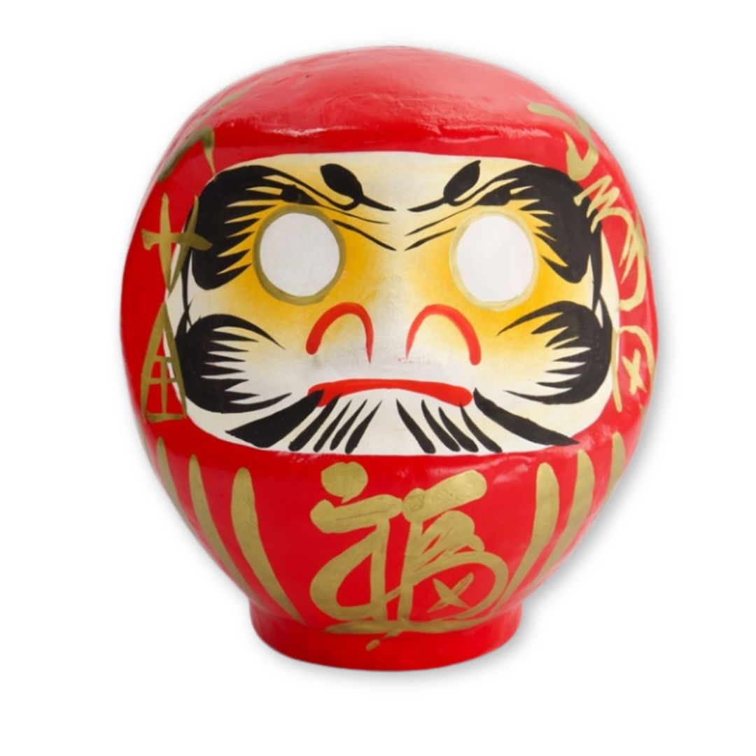 Daruma Gelukspoppetje Rood 12cm