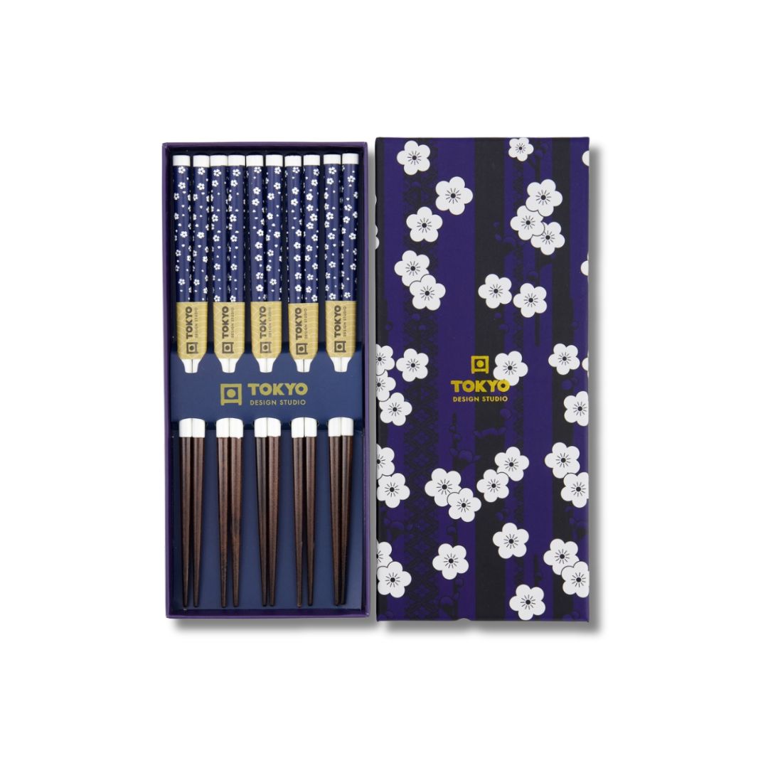 Japanse eetstokjes set Ume Wit