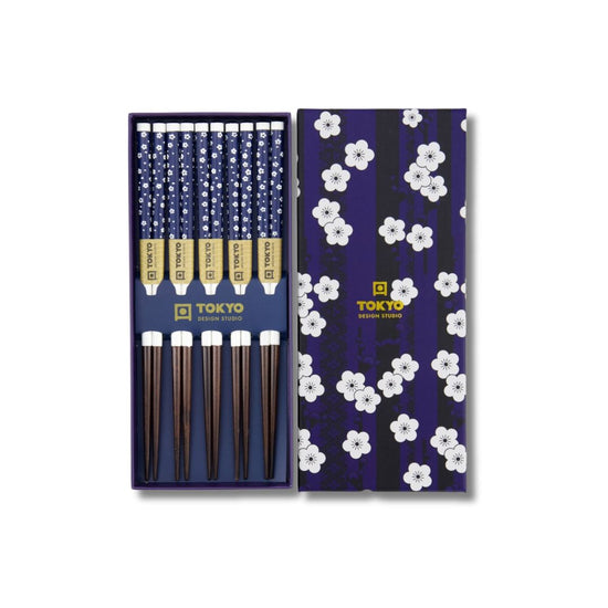 Japanse eetstokjes set Ume Wit