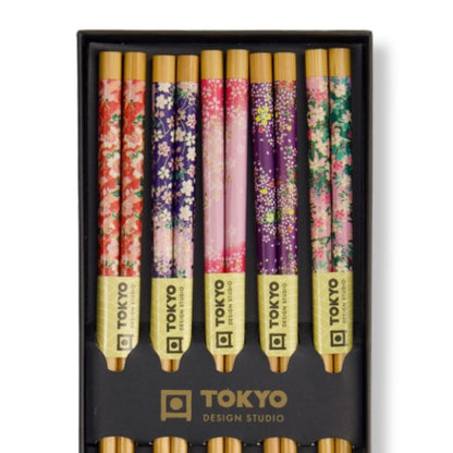 Japanse eetstokjes set Sakura Pink