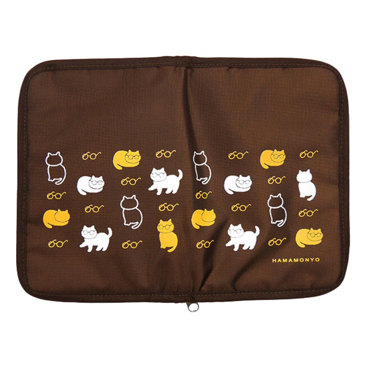 Praktische etui met ritsen en vakjes,  compact en stijlvol